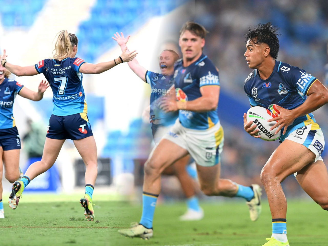 NRL & NRLW Double Header Titans teams