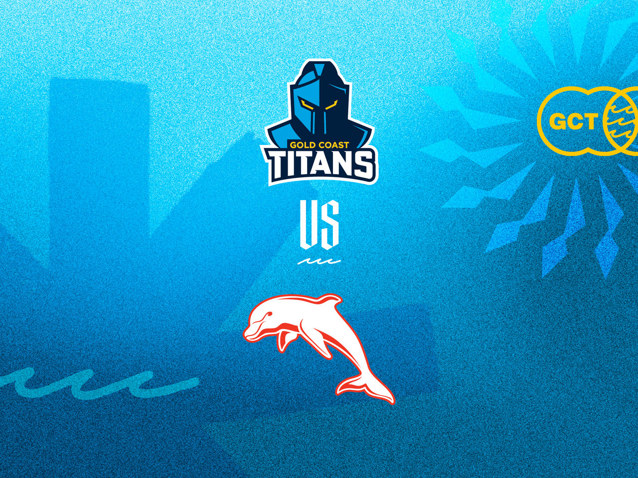 NRL Gold Coast Titans players running on the field